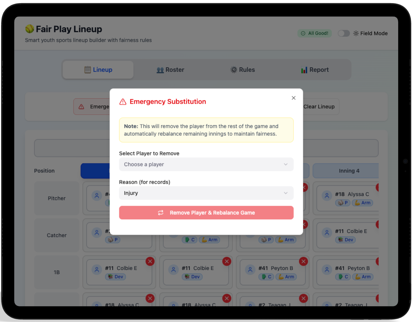 Emergency Substitution