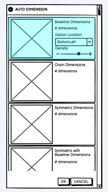 Dimensioning Options - Iteration 2